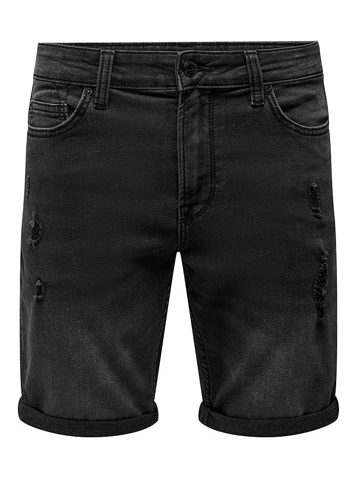Szorty dżinsowe w kolorze czarnym
