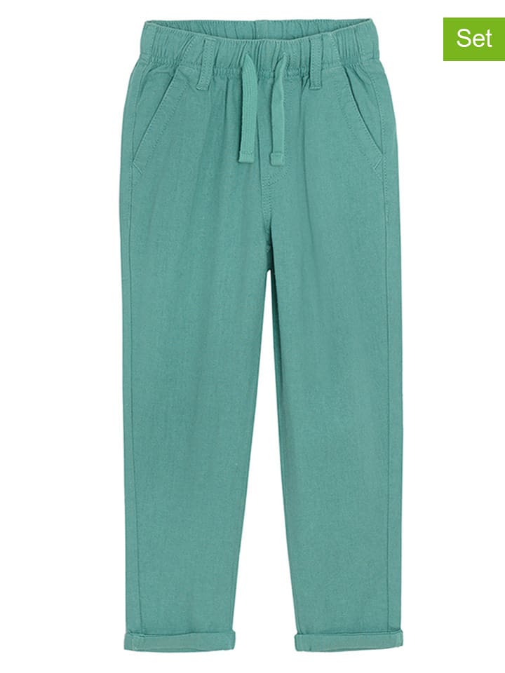 COOL CLUB Spodnie w kolorze zielonym rozmiar: 158