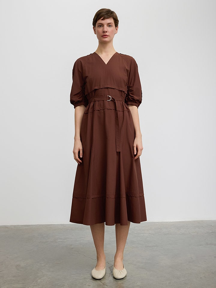 BGN Sukienka w kolorze ciemnobrązowym rozmiar: 38