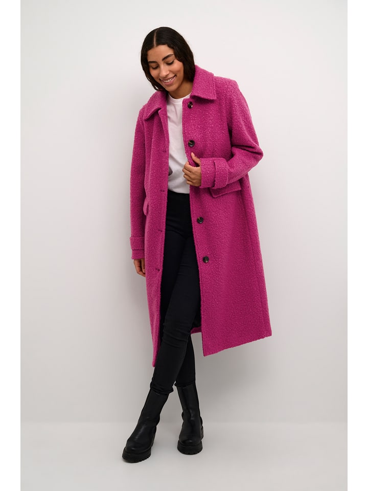 Kaffe Płaszcz przejściowy w kolorze różowym rozmiar: 40