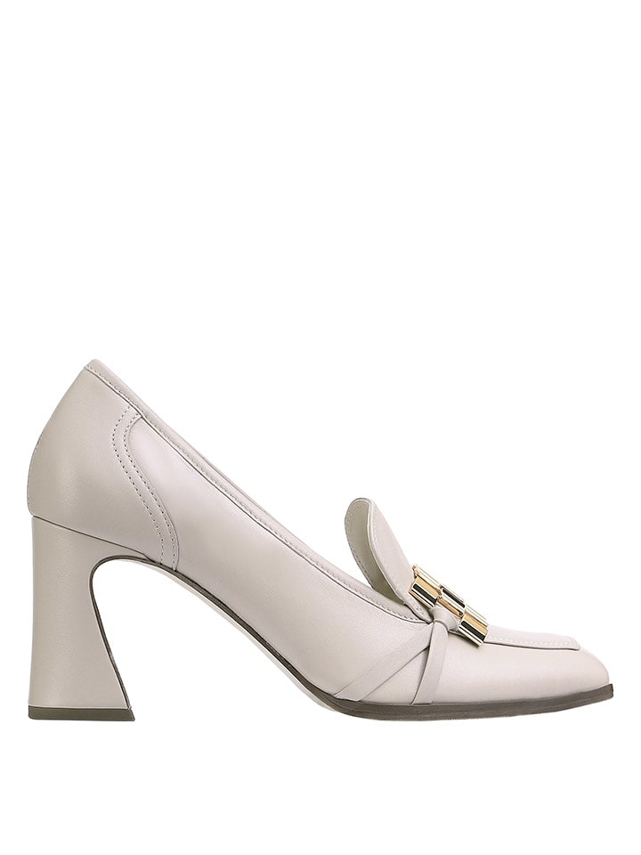 Högl Skórzane czółenka "Glenn" w kolorze białym rozmiar: 37