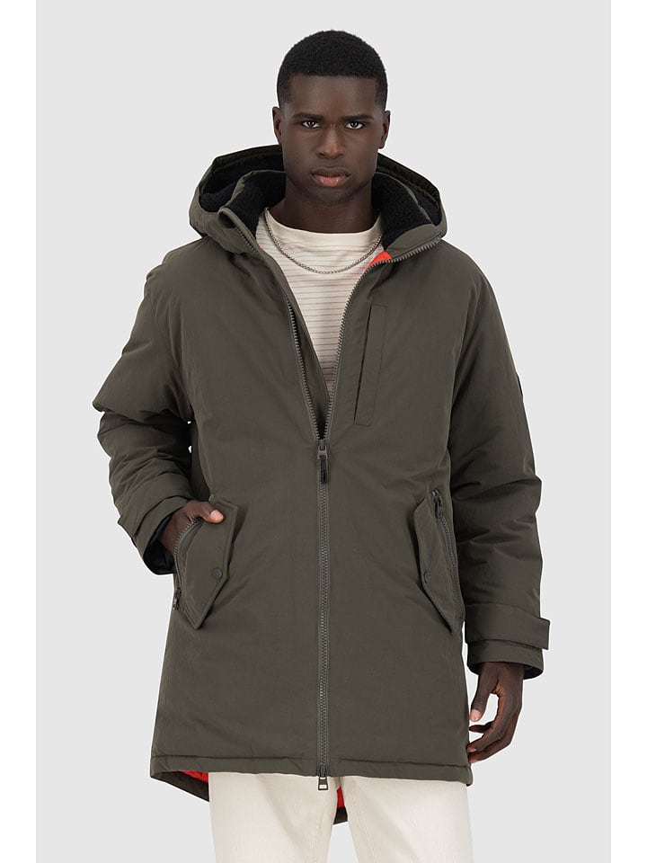 alife and kickin Parka "NoelAK" w kolorze pomarańczowo-oliwkowym rozmiar: XL