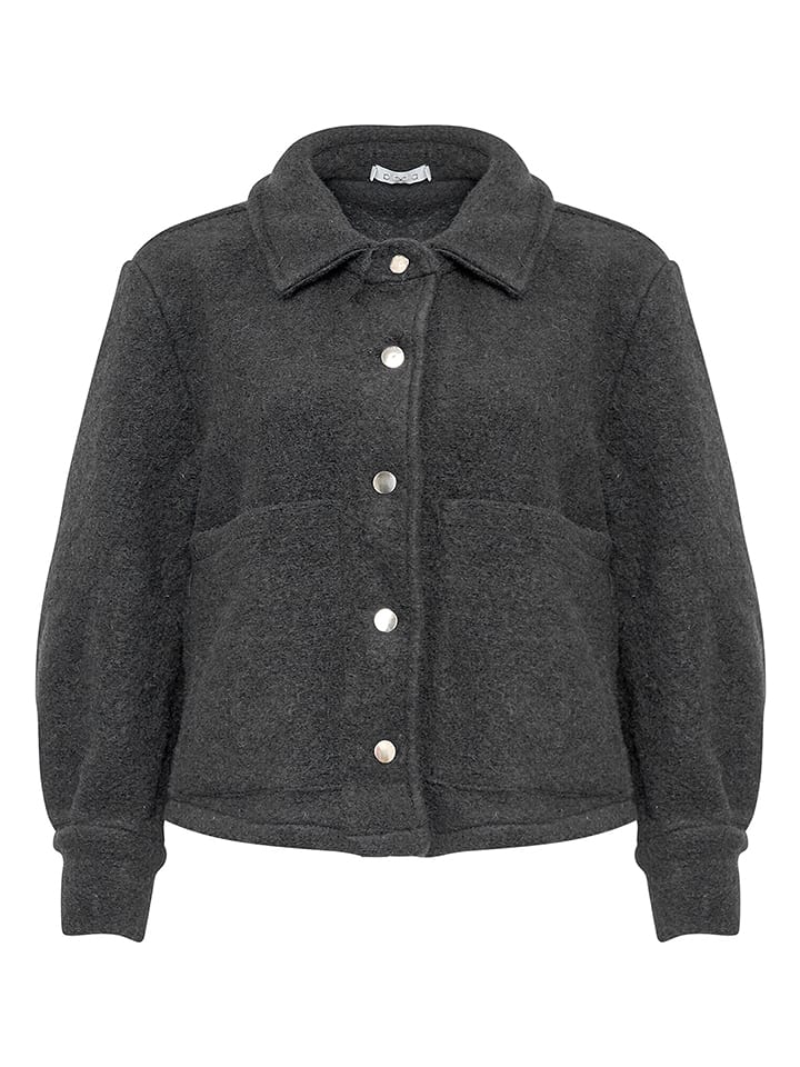 Wełniana kurtka "Viksa" w kolorze czarnym