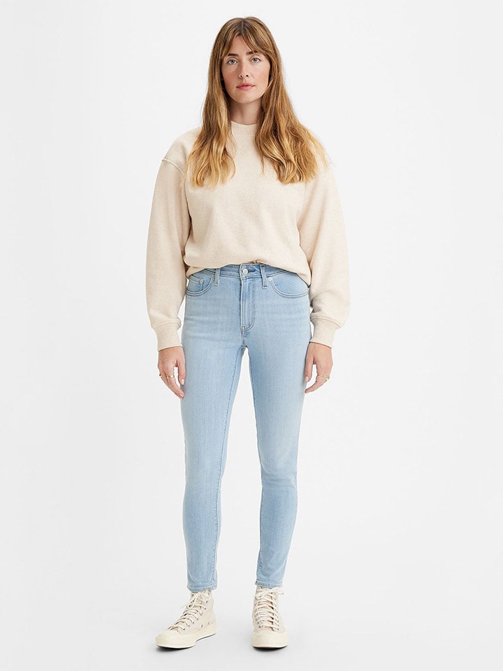 Levi´s Dżinsy "721" - Skinny fit - w kolorze błękitnym rozmiar: W27/L32