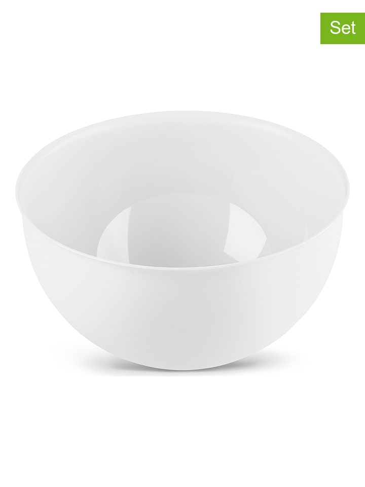 Miski (2 szt.) "Palsby M" w kolorze białym - 2 l