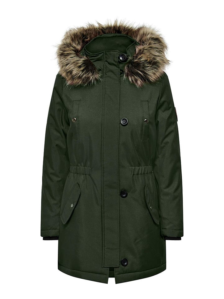 ONLY Parka w kolorze ciemnozielonym rozmiar: M