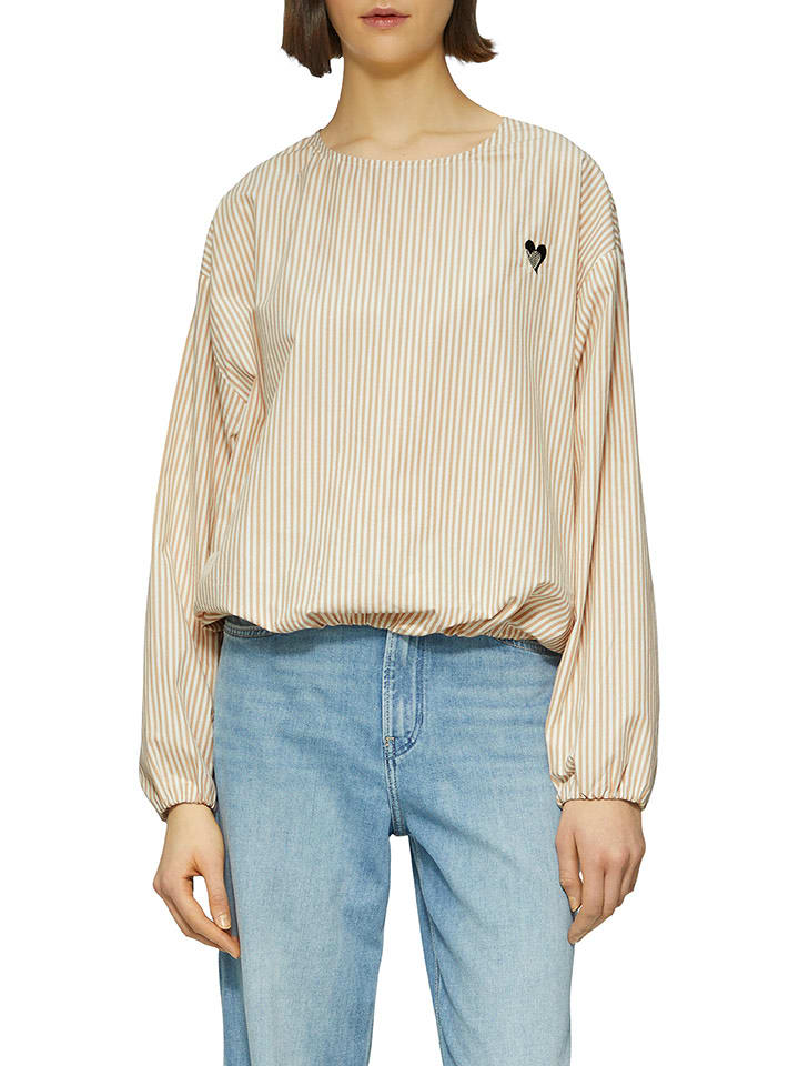 s.Oliver Bluzka w kolorze beżowym rozmiar: 42