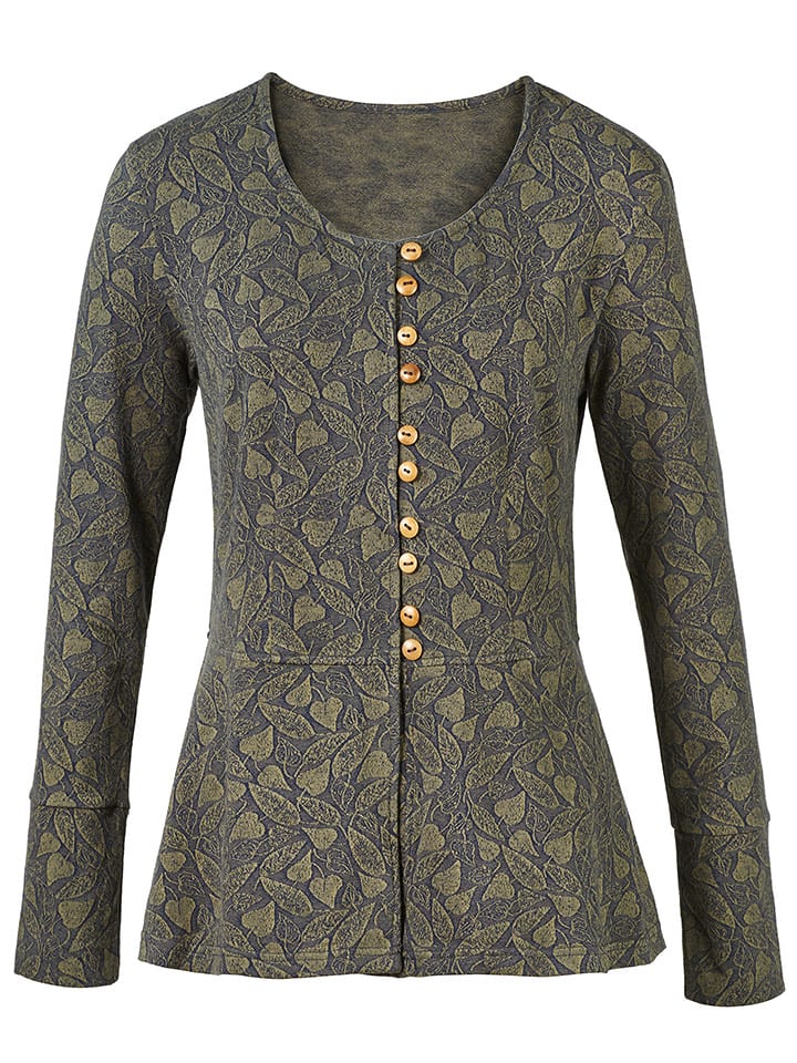 Deerberg Bluzka w kolorze khaki rozmiar: M