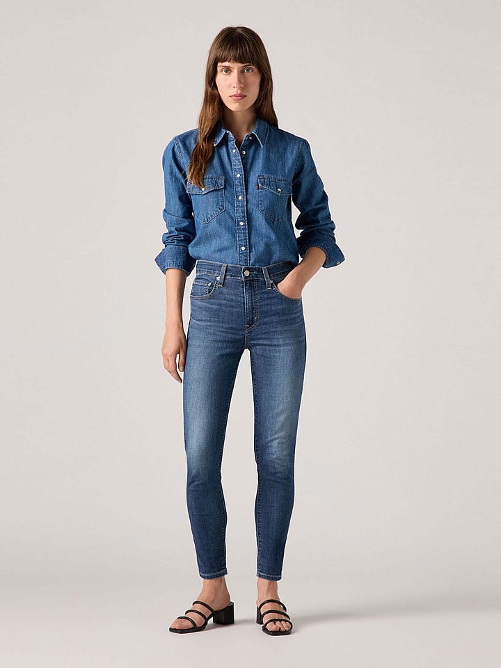 Levi's Dżinsy - Skinny fit - w kolorze niebieskim rozmiar: W27/L32