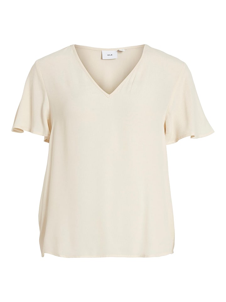 Vila Koszulka "Viroma" w kolorze kremowym rozmiar: 40