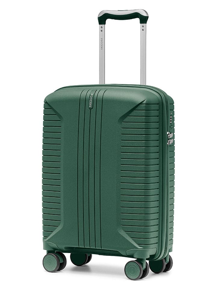 Puccini Walizka "Berlin" w kolorze zielonym - 38 x 54 x 22 cm rozmiar: onesize