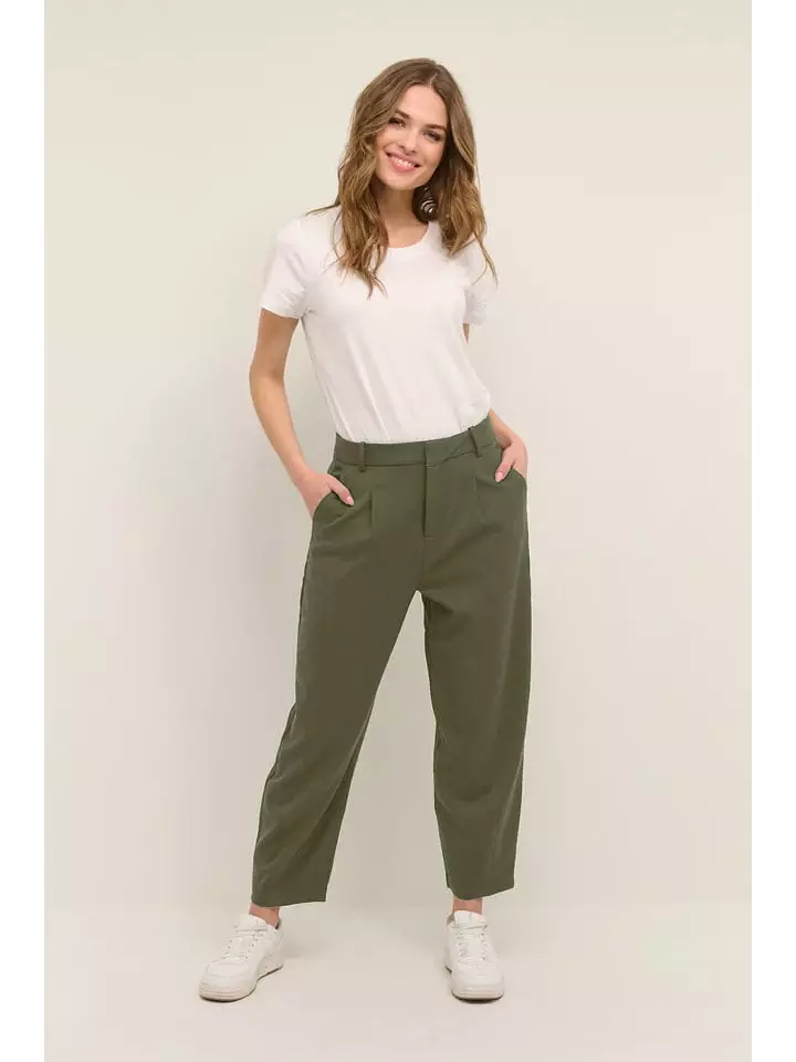 Kaffe Spodnie w kolorze khaki rozmiar: 46