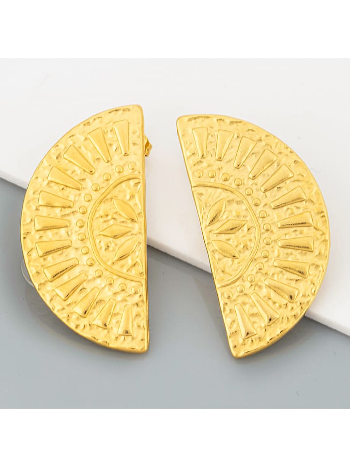 MENTHE À L'O Pozłacane kolczyki-wkrętki rozmiar: onesize