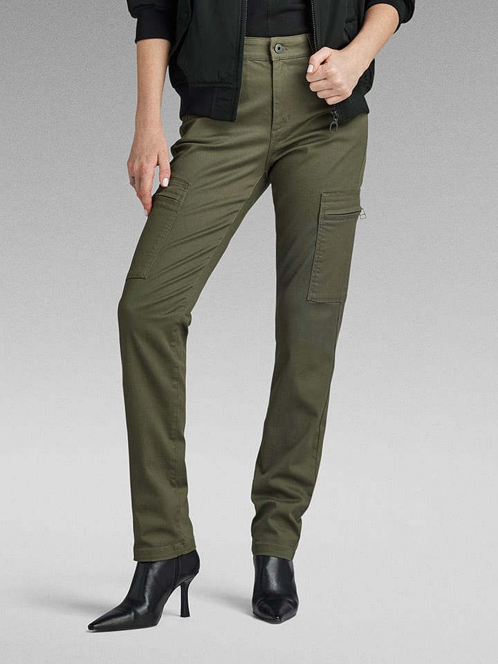 G-Star Bojówki w kolorze khaki rozmiar: W27/L30