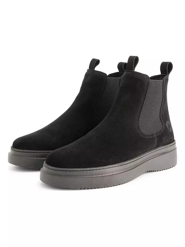 TRAVELIN' Skórzane sztyblety w kolorze czarnym rozmiar: 42