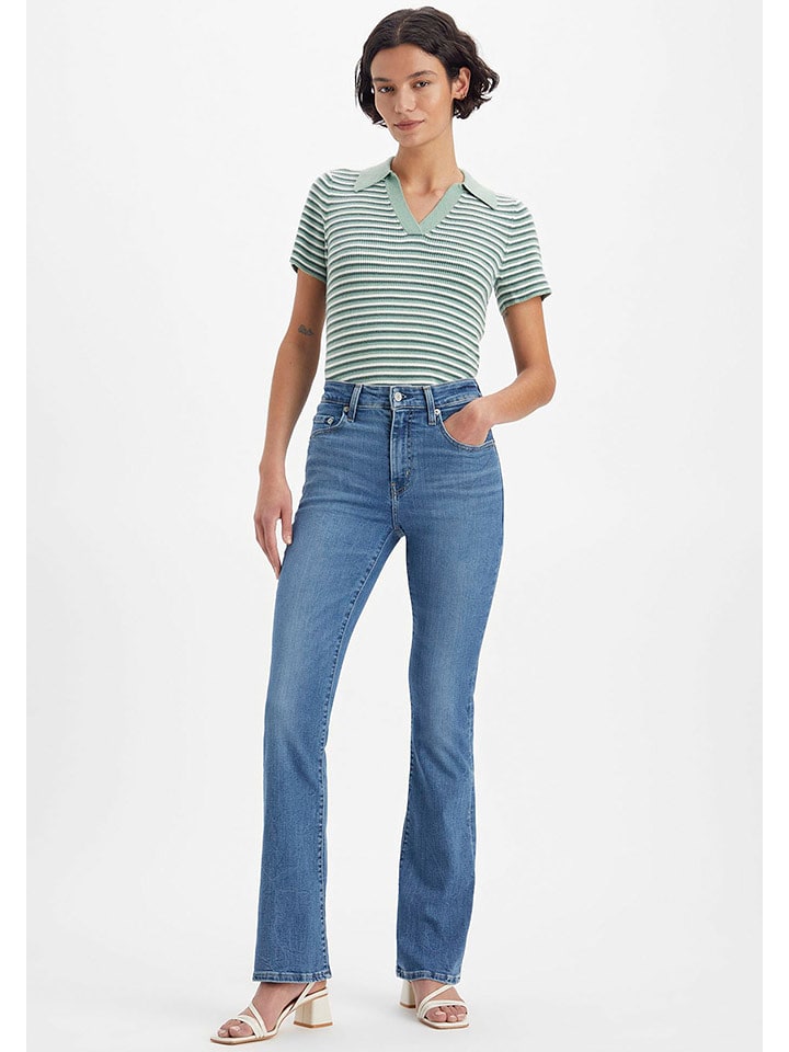 Levi´s Dżinsy "725" - Flare fit - w kolorze niebieskim rozmiar: W30/L32