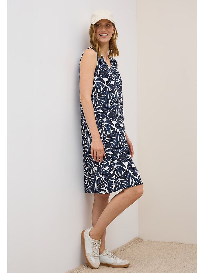 Cecil Sukienka w kolorze granatowo-białym rozmiar: XS