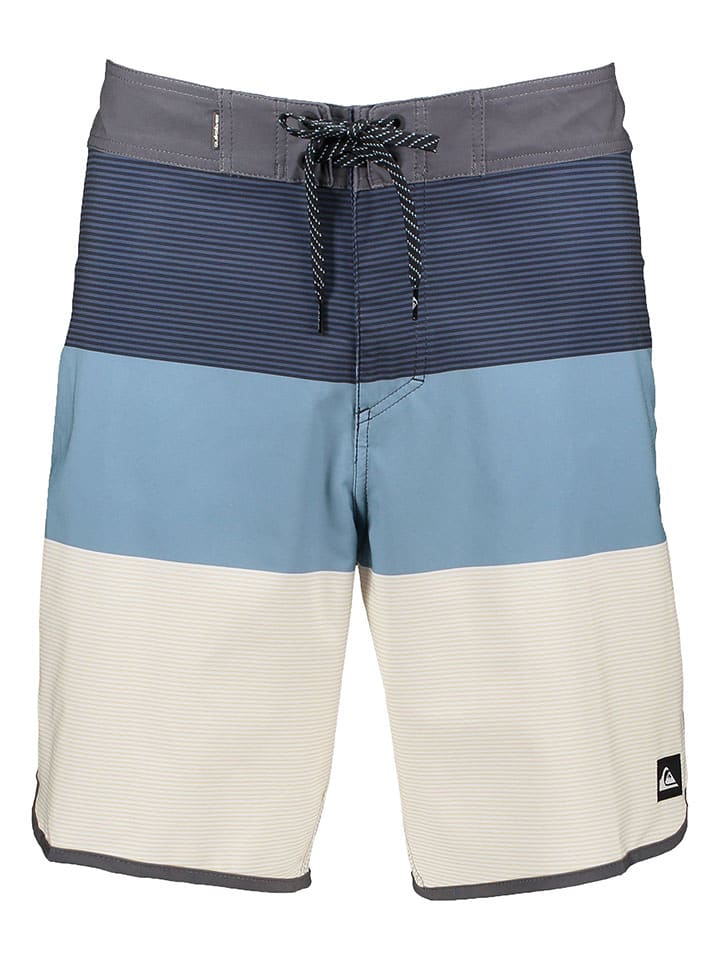 Quiksilver Szorty kąpielowe w kolorze biało-błękitno-granatowym rozmiar: W38
