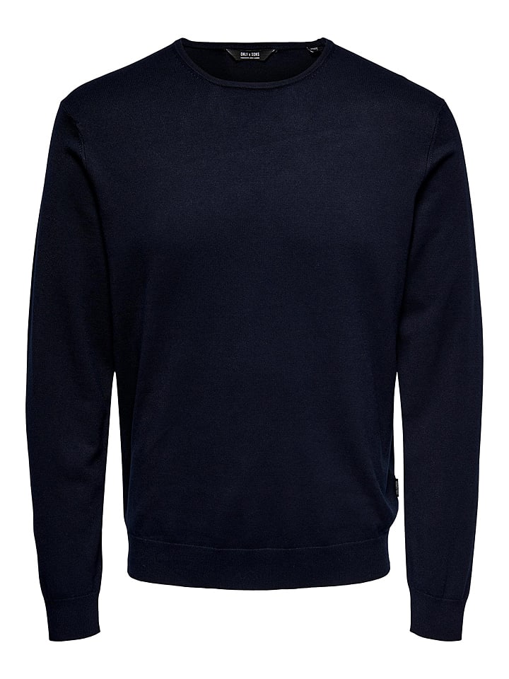 ONLY & SONS Sweter "Wyler" w kolorze granatowym rozmiar: M