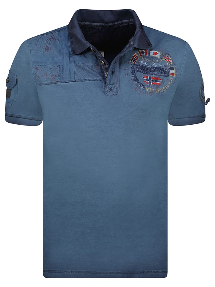 Geographical Norway Koszulka polo w kolorze granatowym rozmiar: M