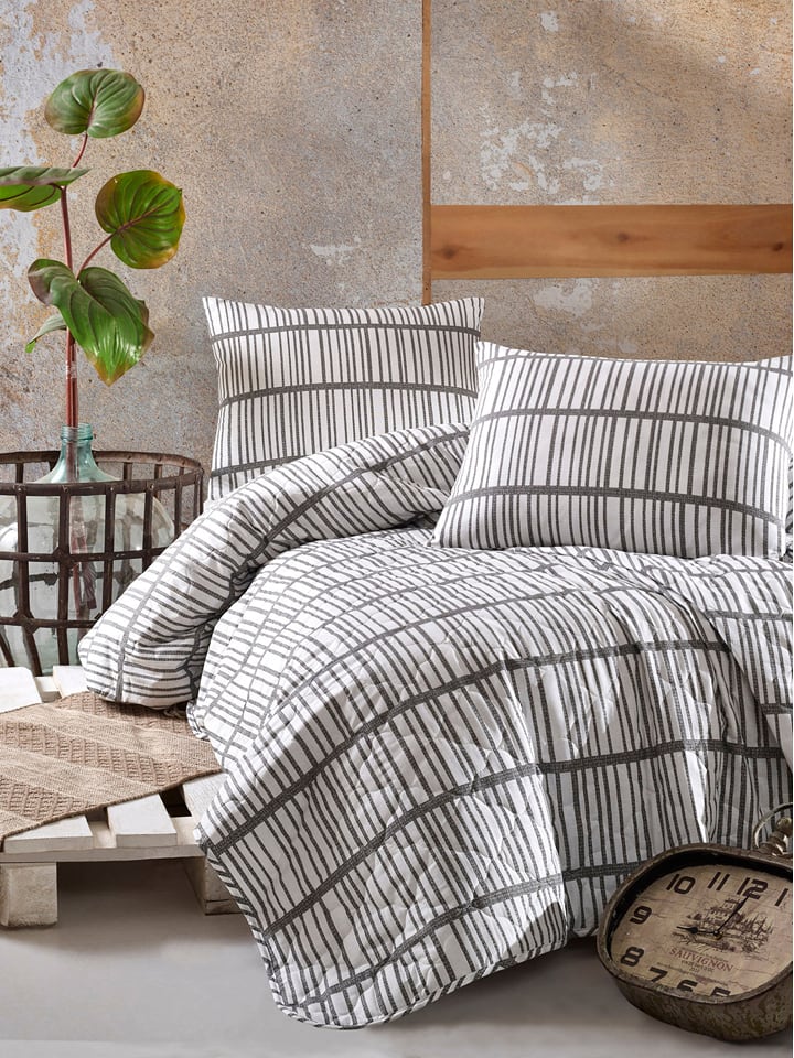 Colorful Cotton Narzuta w kolorze szaro-białym rozmiar: 155x200 cm