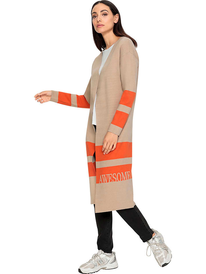 Heine Kardigan w kolorze pomarańczowo-beżowym rozmiar: 40