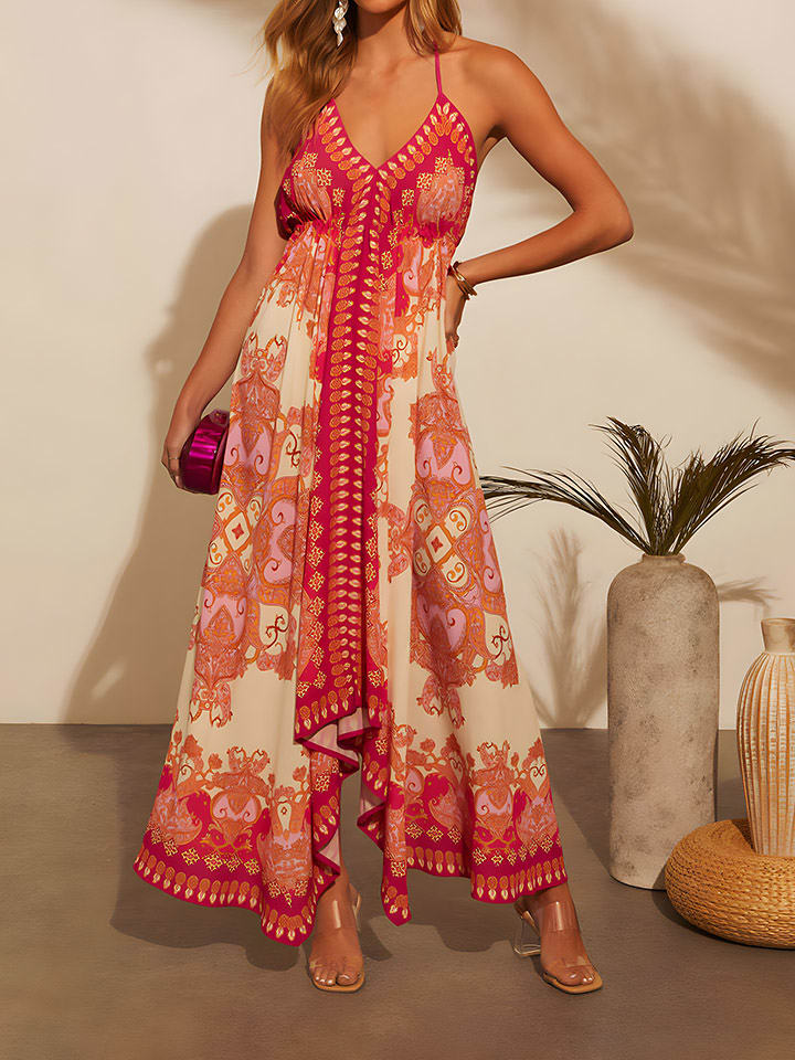 Tazga Sukienka w kolorze czerwono-kremowym rozmiar: 36