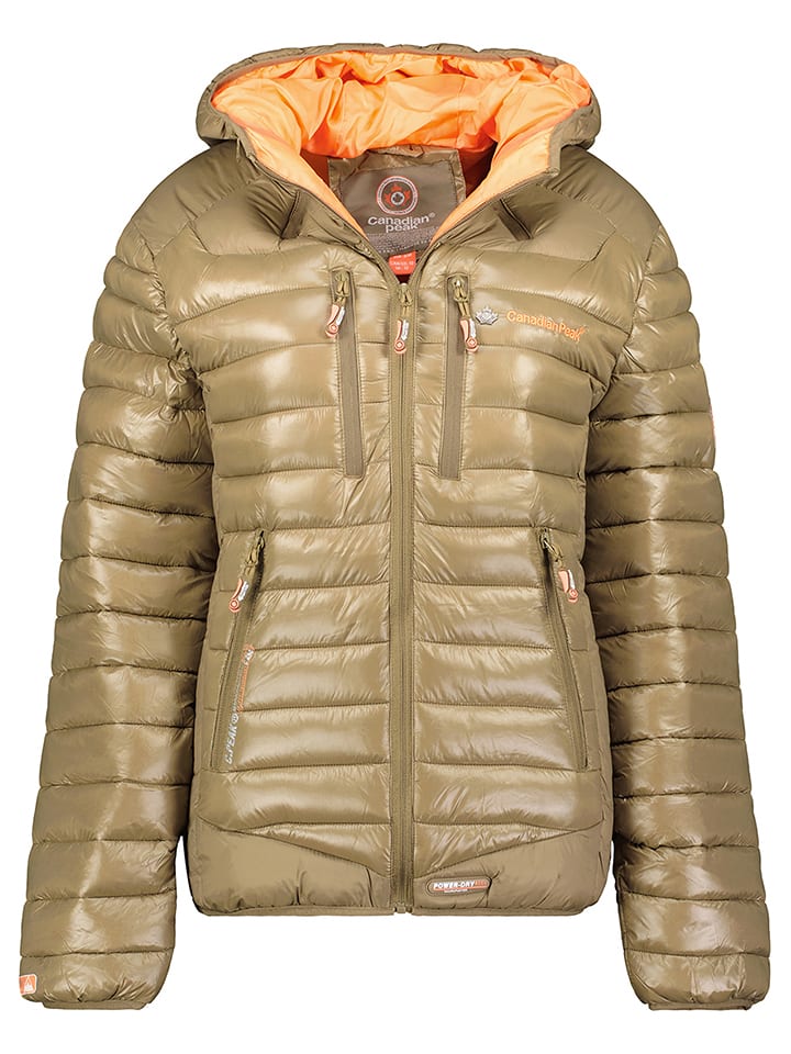 Kurtka pikowana "Blond" w kolorze szaro-jasnobrązowym