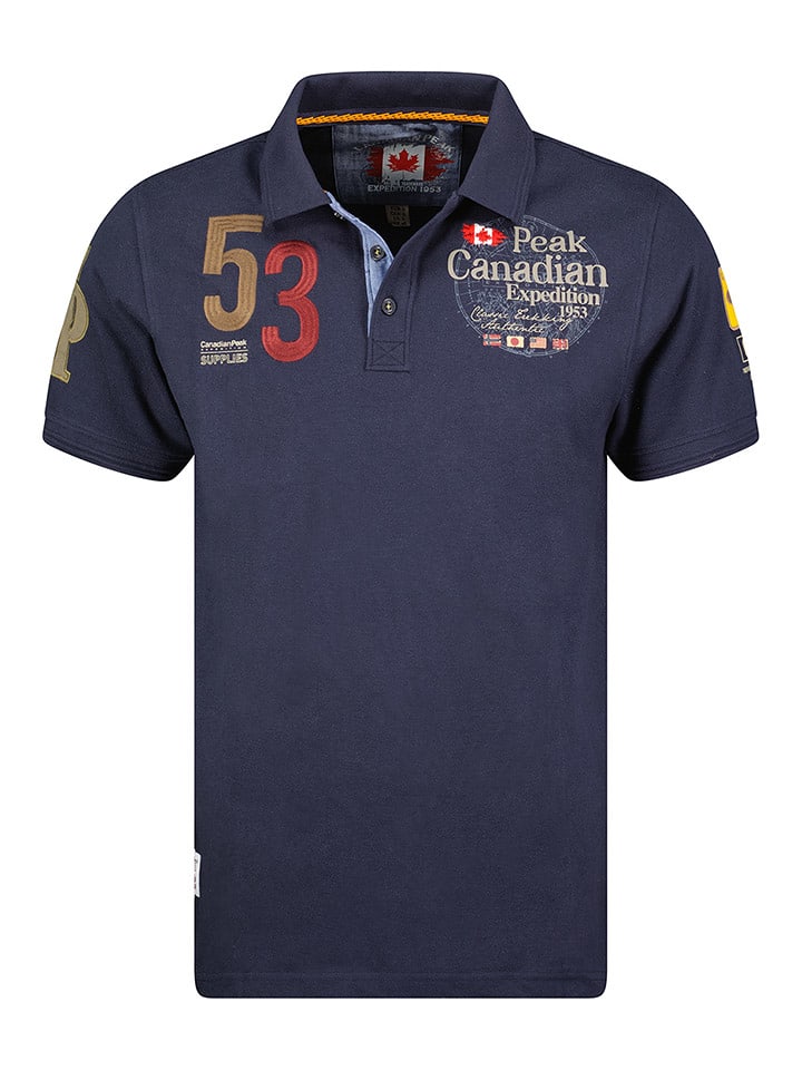 Koszulka polo "Kelaneak" w kolorze granatowym