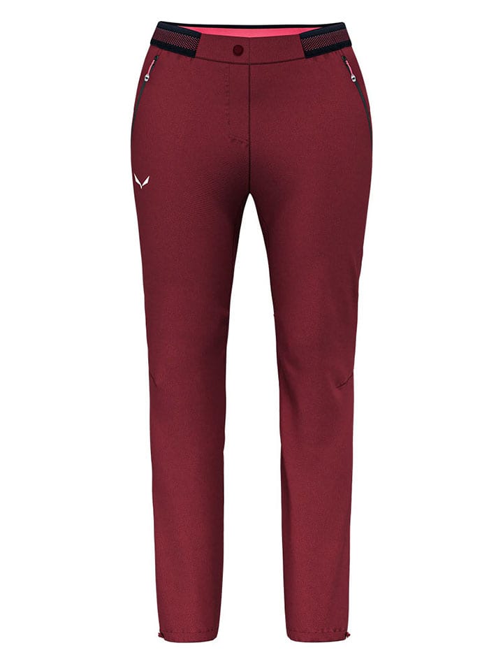 Salewa Spodnie funkcyjne "Pedroc 2" w kolorze czerwonym rozmiar: 42