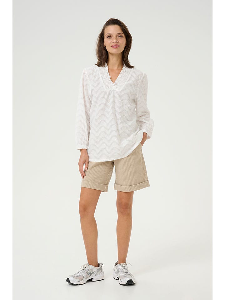 Kaffe Bluzka "Victoria" w kolorze białym rozmiar: 38