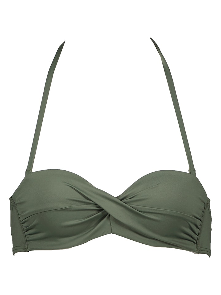 LASCANA Biustonosz bikini w kolorze khaki rozmiar: 32A-Cup