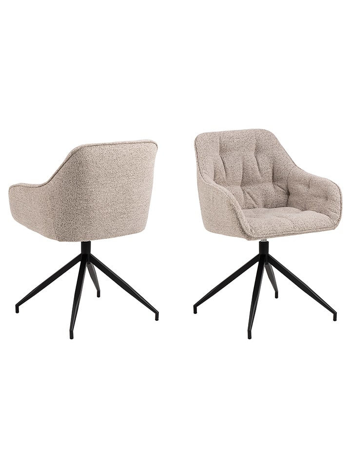 Actona Krzesło "Brooke" w kolorze beżowym do jadalni - 57 x 82 x 54,5 cm rozmiar: onesize