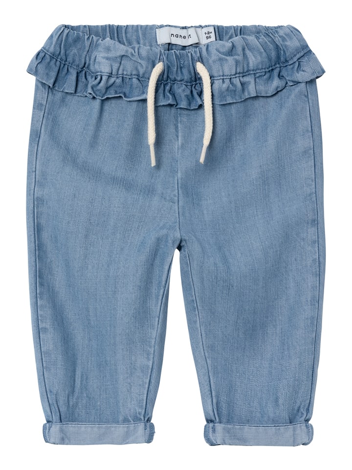 name it Dżinsy "Bella" - Regular fit - w kolorze błękitnym rozmiar: 68