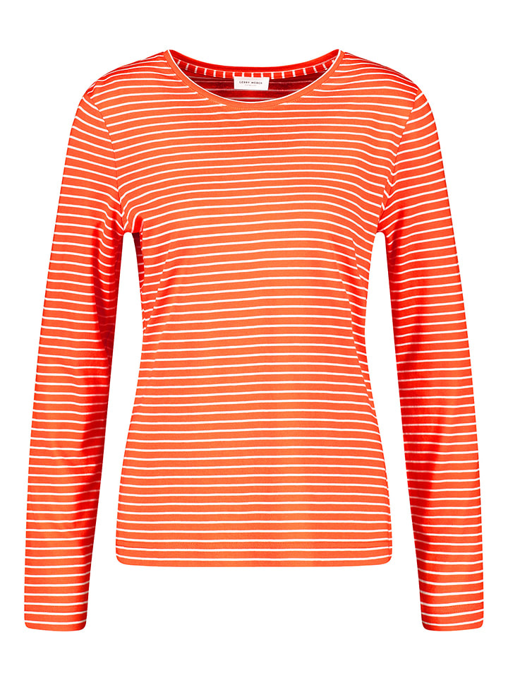 Koszulka w kolorze pomarańczowym ze wzorem