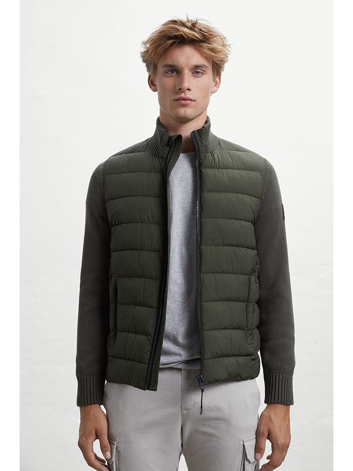 Ecoalf Kurtka pikowana "Denali" w kolorze khaki rozmiar: M