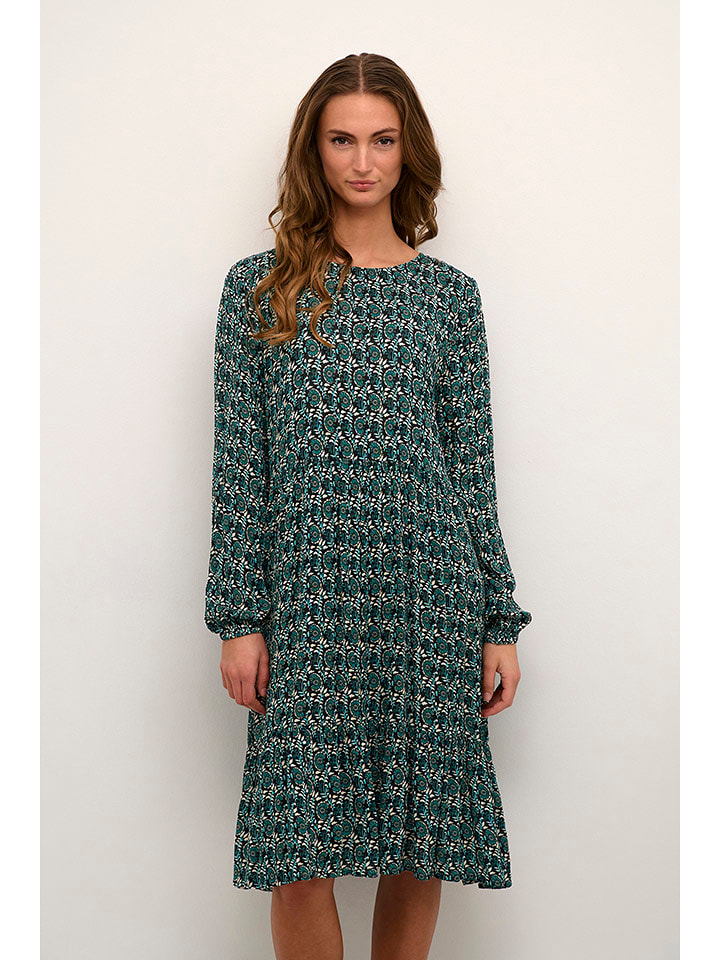 Kaffe Sukienka "Karina" w kolorze zielonym rozmiar: 36