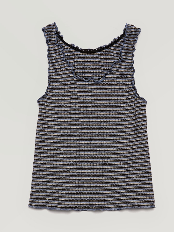 Top w kolorze niebieskim