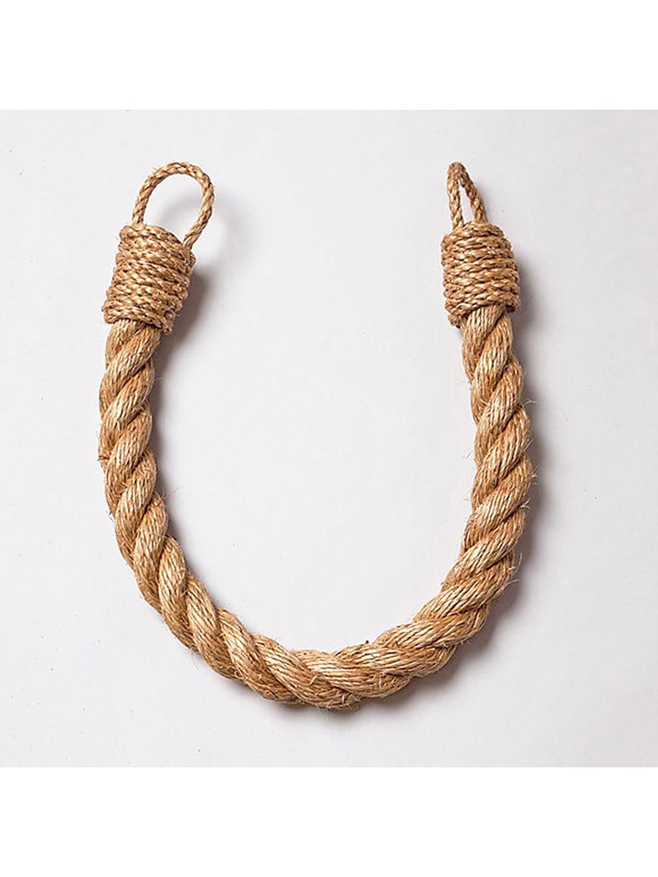 Uchwyt w kolorze jasnobrązowym do zasłon