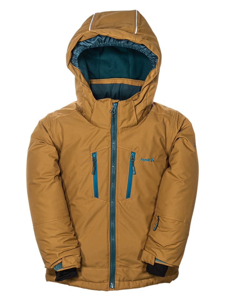 Kamik Kurtka narciarska "Hux" w kolorze jasnobrązowym rozmiar: 104