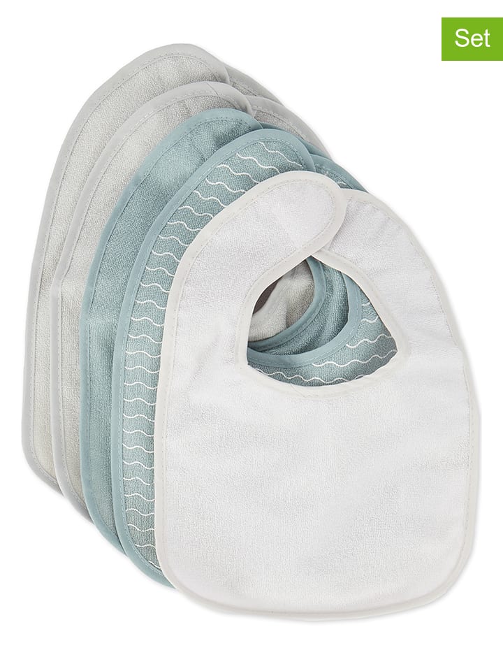 Bieco Spielwaren Śliniaczki (5 szt.) w kolorze szaro-niebieskim rozmiar: onesize