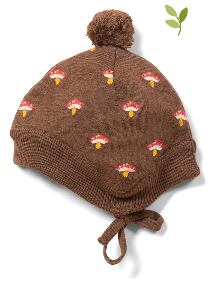Little Green Radicals Czapka "Toadstool" w kolorze brązowym rozmiar: 128