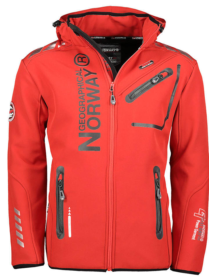 Geographical Norway Kurtka softshellowa "Royaute" w kolorze czerwonym rozmiar: XXL
