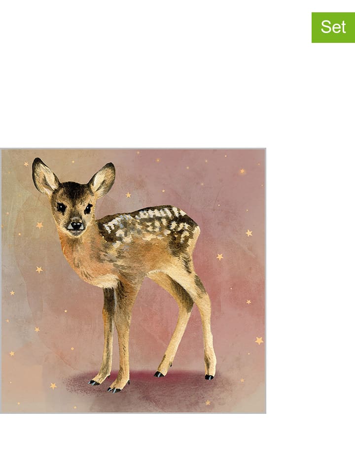 ppd Serwetki (40 szt.) "Evelyn" w kolorze jasnobrązowym rozmiar: onesize