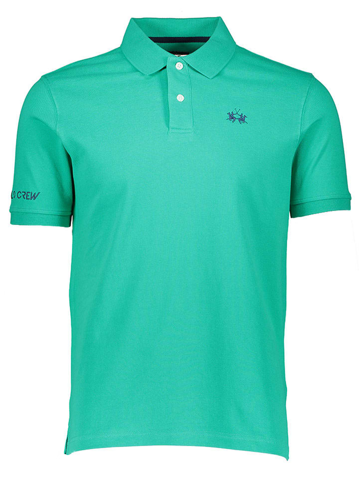 La Martina Koszulka polo w kolorze turkusowym rozmiar: M