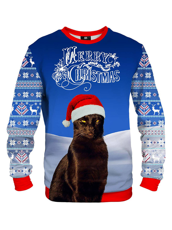 Mr GUGU & MISS GO Bluza w kolorze niebieskim ze wzorem rozmiar: XS