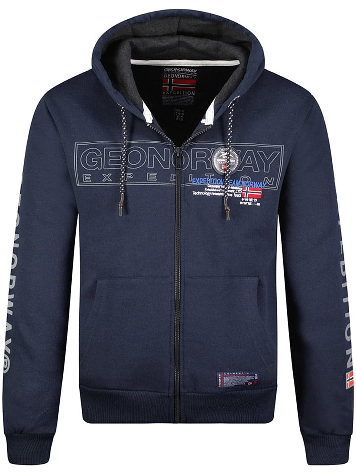 Geographical Norway Bluza "Galette" w kolorze granatowym rozmiar: M