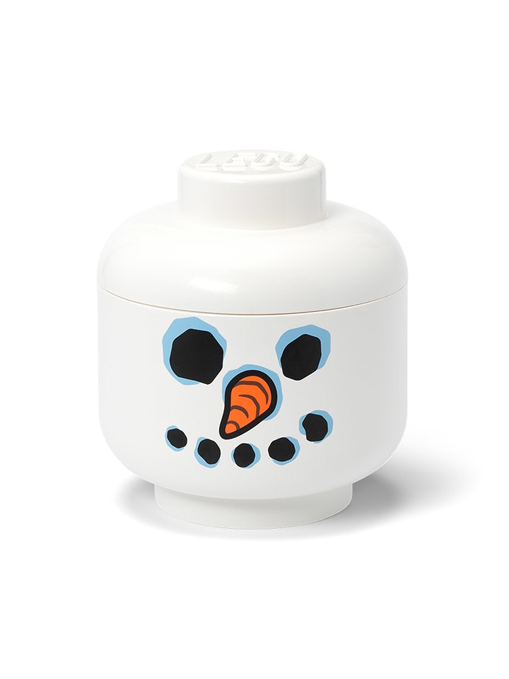 LEGO Pojemnik "Snowman" w kolorze białym - wys. 27,1 x Ø 24 cm rozmiar: onesize