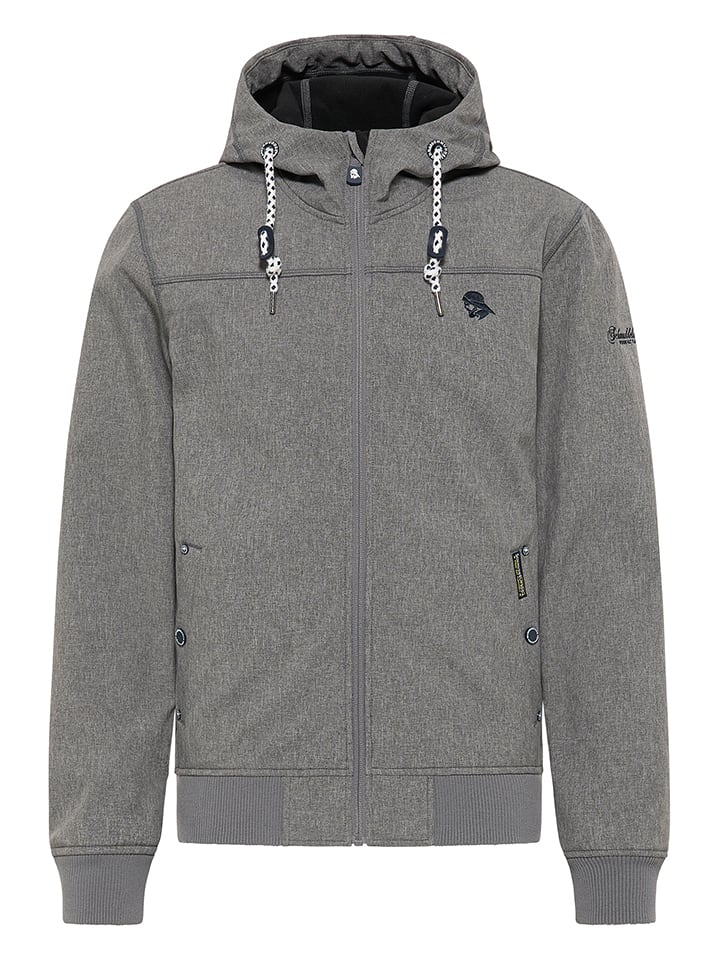 Kurtka softshellowa w kolorze szarym