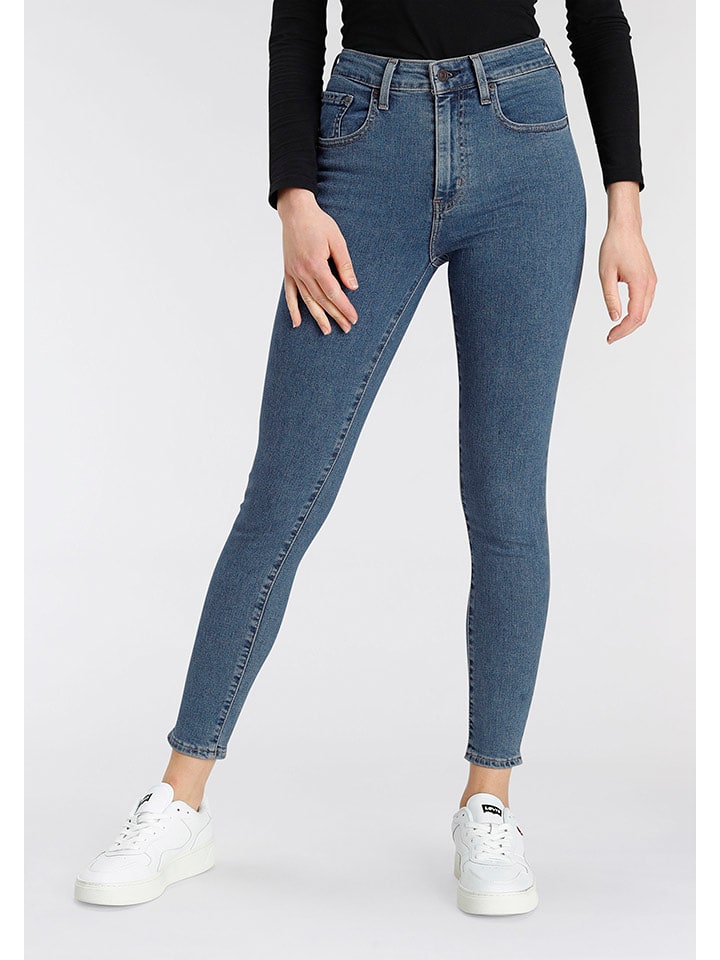 Levi´s Dżinsy "721" - Skinny fit - w kolorze niebieskim rozmiar: W28/L30